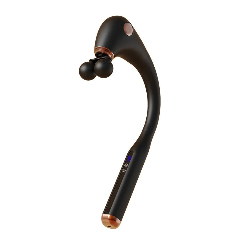 USB Dual Head Extended Handle Fascia Gun Dual Massage Experience Massager