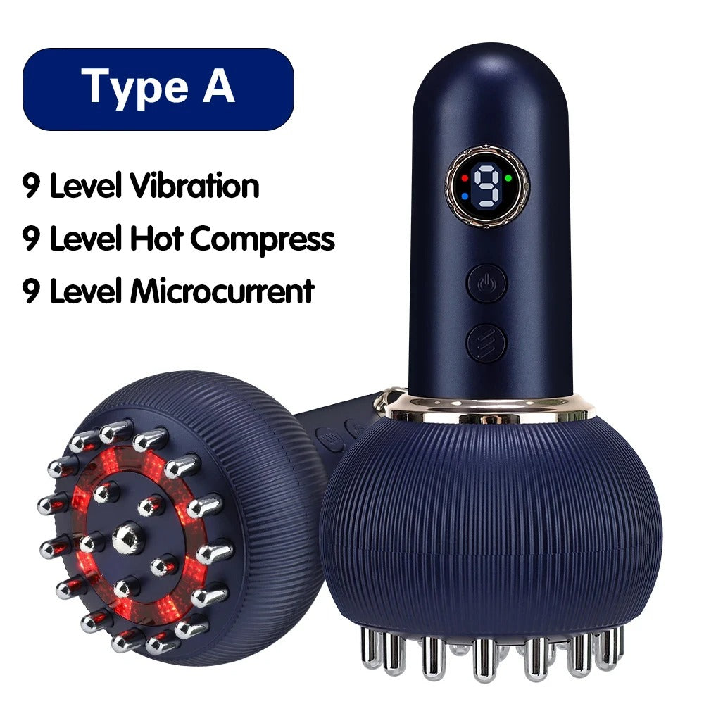 Intelligent 6 Gear EMS Meridian Brush MicroCurrent Vibration for Fat Burning Electric Massager with Vibration for Home Body Use