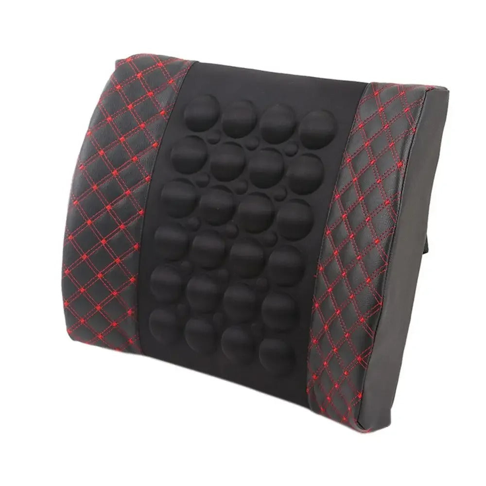 Car Electric Massage Cushion Fold Resistant Elongation Moderate Durable Vehicle Seat Back Waist Support Lumbar Pad Massager