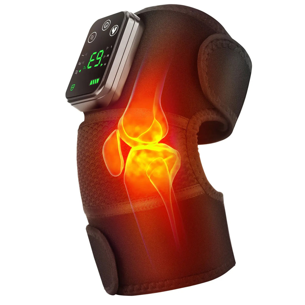 Knee Massager Fast Heating Pad for Shoulder Elbow Leg Knee Massage Device Vibration Massage Warm Heated Kneepad for Men Women