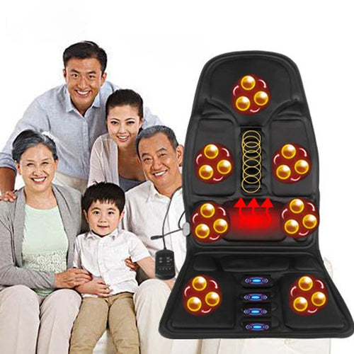 Car Home Office Lumbar Massage Chair Cussion Machine Electric Heating Vibrating Neck massager Back Car mat Pain Relief Pads
