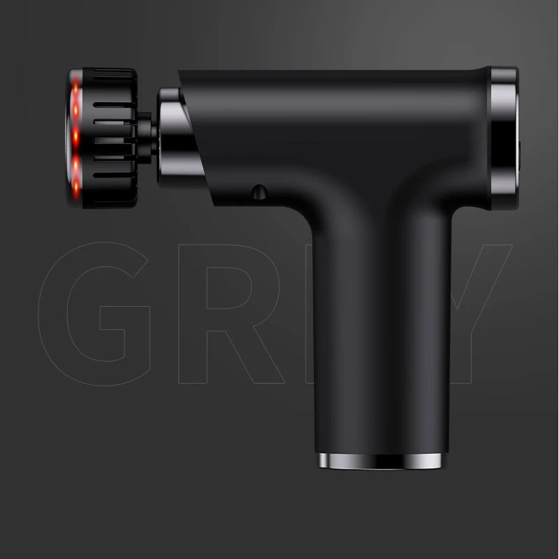 New Electric Massage Gun With Heat Cold 9 Gears Multifunctional Fascia Gun Home Portable Gym Use Small Quiet Handheld Massager