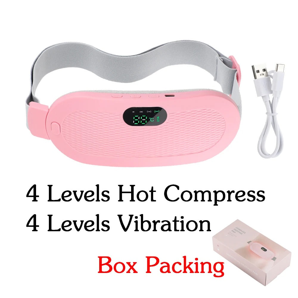 Electric Heating Waist Massage Belt Abdominal Menstrual Heating Pad Belly Warm Palace Belt for Period Cramp Relief