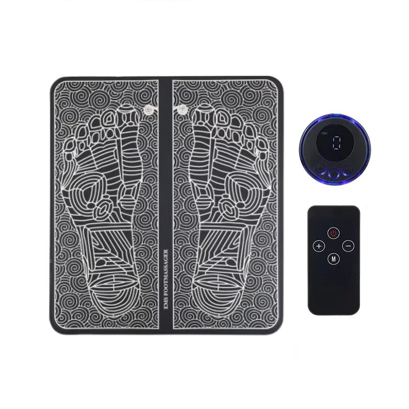 EMS Foot Massager Pad Relief Pain Relax Feet Acupoints Massage Electric Muscle Stimulation Improve Blood Circulation Relax Feet