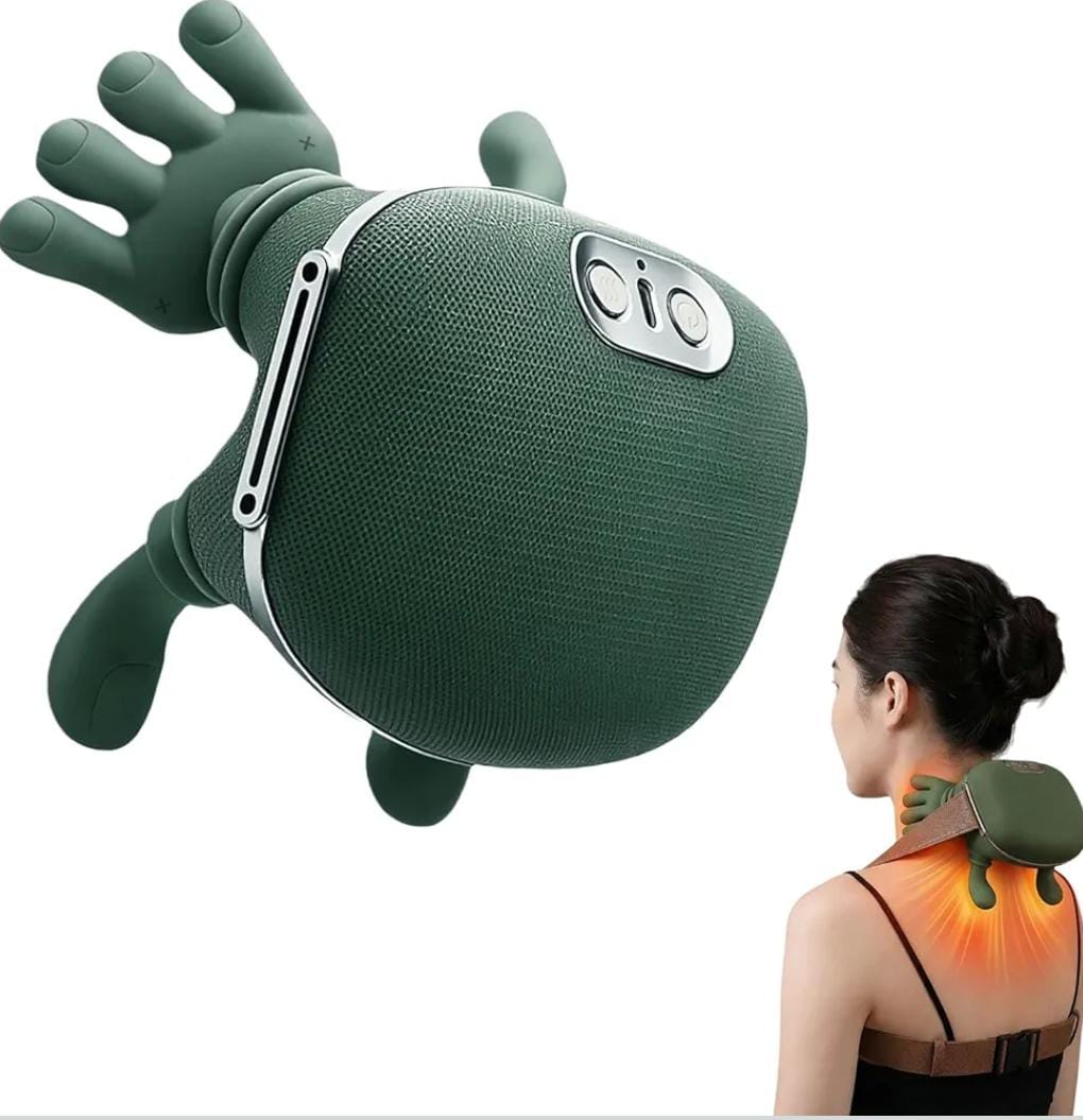 4D Bionic Finger Neck Shoulder Massager Wireless Neck Cervical Trapezius Kneading Massage Shawl Brushless Motor Neck massager