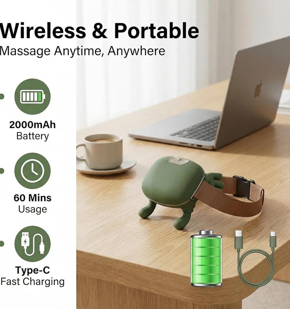 4D Bionic Finger Neck Shoulder Massager Wireless Neck Cervical Trapezius Kneading Massage Shawl Brushless Motor Neck massager