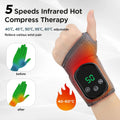 Electric Hand Wrist Foot Heat Massager Hot Compress Vibration Ankle Massage Wrap for Joint Protection Ankle Wrist Support Brace
